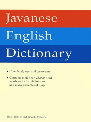 cover image of Javanese English Dictionary